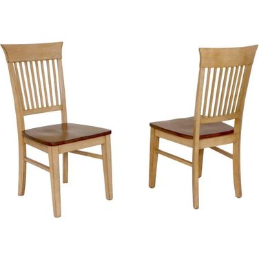 Brook Fancy Slat Dining Chair Set of 2
