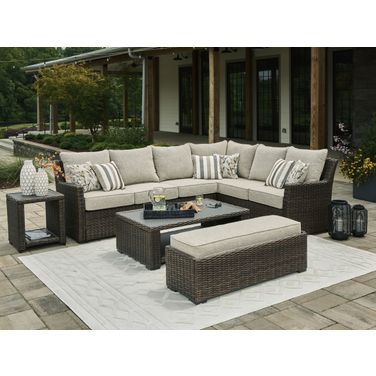 Brook Ranch Brown Sofa Sectional