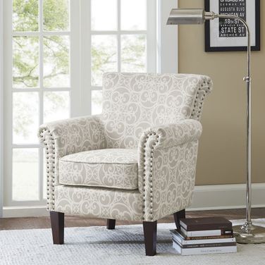 Brooke Tight Back Club Chair In Natural