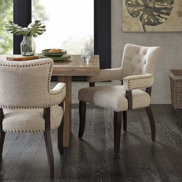 Brooklyn Arm Chair Set Of 2 In Cream