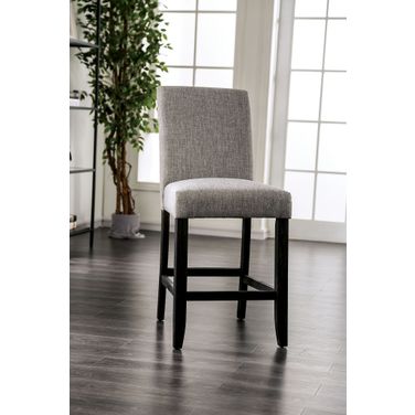 Brule Counter Height Side Chair Set of 2 In Light Gray