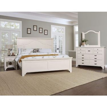 Bungalow Lattice Mantel Panel Bedroom Set
