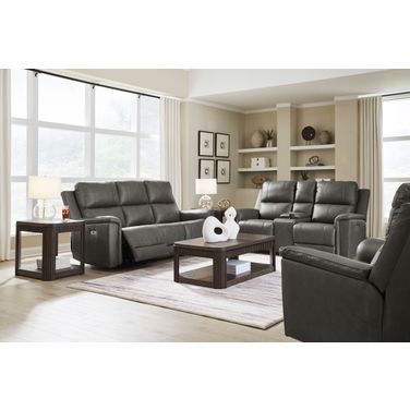 Burnley Power Reclining Living Room Set In Anchor