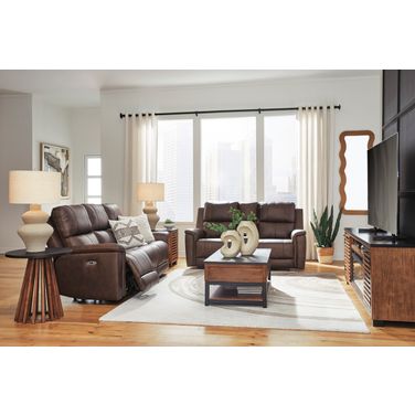Burnley Power Reclining Living Room Set In Espresso