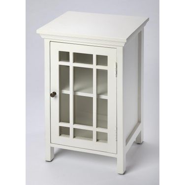 Butler Baxter Glossy White Chairside Chest