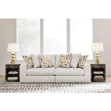 Butler Pier 2-Piece Sectional Loveseat In Feathered