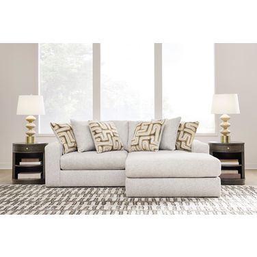 Butler Pier 2-Piece Sectional with RAF Chaise In Feather