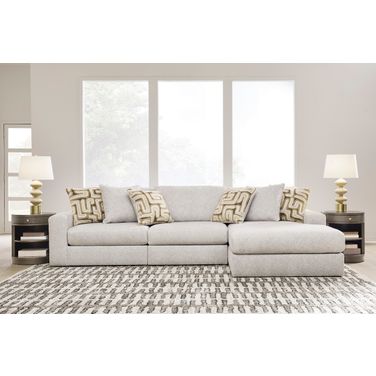 Butler Pier 3-Piece Sectional Sofa with RAF Chaise In Feather