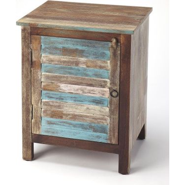 Butler Rustic Shutter Painted Accent Cabinet