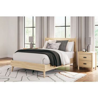 Cabinella Youth Platform Panel Bedroom Set In Tan