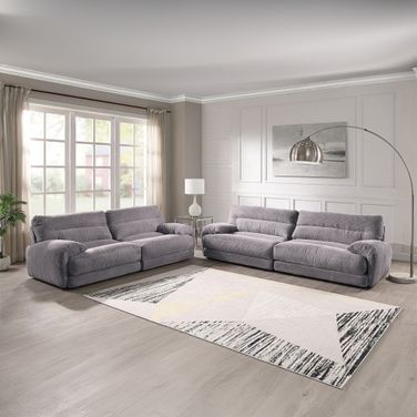 Cadenza Living Room Set In Gray