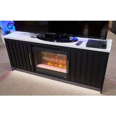 Cadmori 63 Inch TV Stand In Black and White