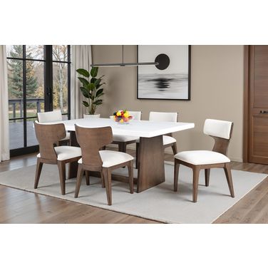 Caerwys Dining Room Set In Brown