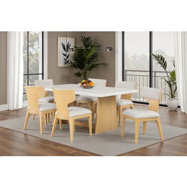 Caerwys Dining Room Set In Natural