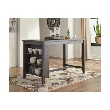 Caitbrook Gray Rectangular Counter Height Dining Table