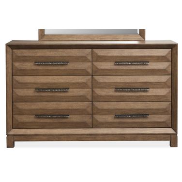 Callisto Double Drawer Dresser In Bourbon Brown