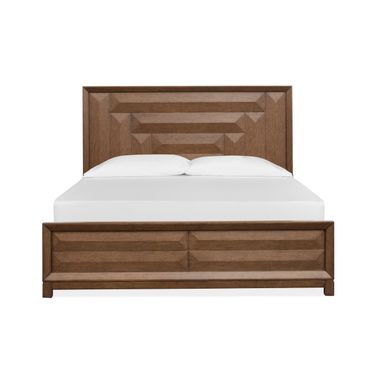 Callisto Queen Panel Bed In Bourbon Brown