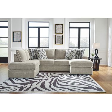 Calnita 2-Piece LAF Sectional With Chaise In Sisal
