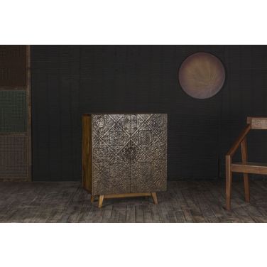 Calvary Console Cabinet In Brown