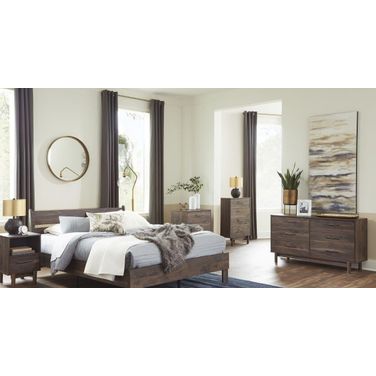 Calverson Mocha  Platform Bedroom Set