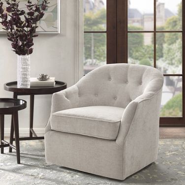 Calvin Swivel Chair In Natural