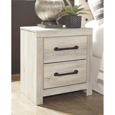 Cambeck White Wash Two Drawer Night Stand