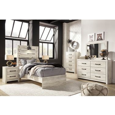 Cambeck Whitewash Youth Panel Bedroom Set
