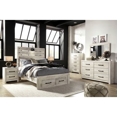 Cambeck Whitewash Youth Panel Storage Bedroom Set