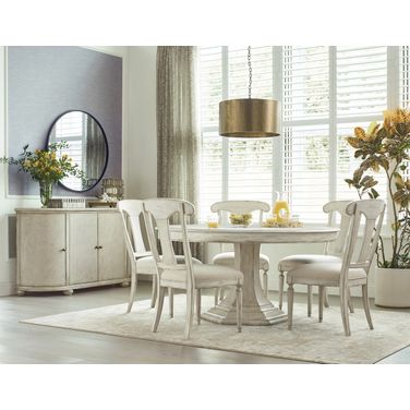Cambric Civette Dining Room Set In Creme