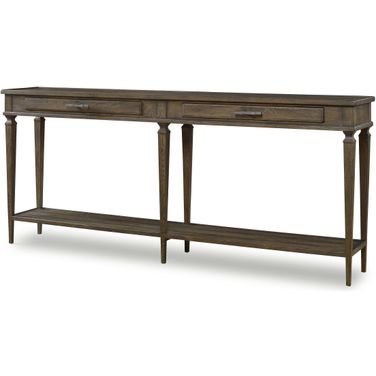 Camden Aiden Console Table In Rustic Brown