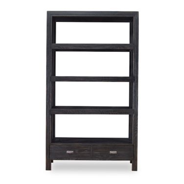 Camden Dawson Bookcase In Rustic Black