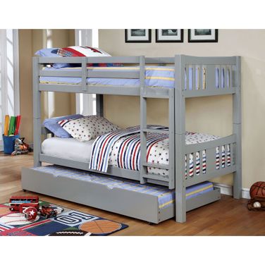 Cameron Twin Over Twin Bunk Bed In Gray