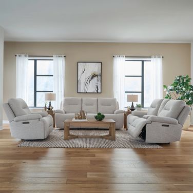 Cameron Living Room Set with Power Headrest and Zero Gravity In Nathan Ginger