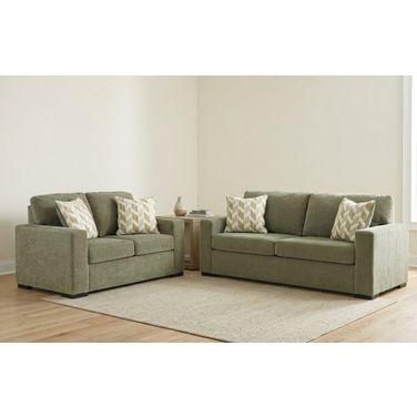 Camparia Living Room Set In Moss