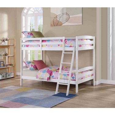 Candice Twin Over Twin Bunk Bed In White