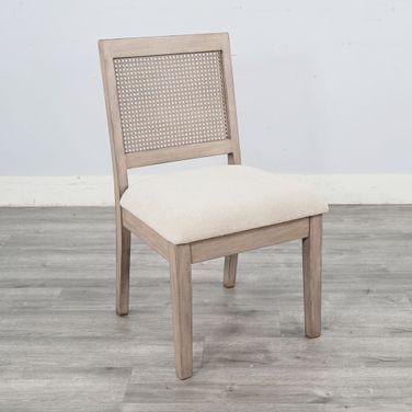 Cane Back Dining Chair Set of 2 In Hazelnut