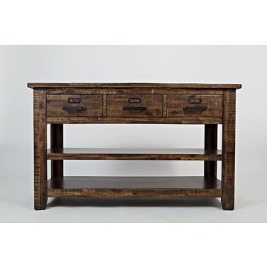 Cannon Valley 50 Inch Sofa Table In Medium Brown
