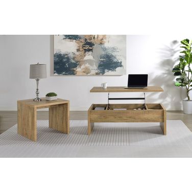 Canoga Engineered Wood Occasional Table Set In Mango