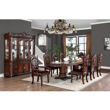 Canyonville Dining Table In Brown Cherry