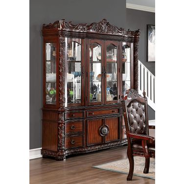 Canyonville Hutch and Buffet In Brown Cherry