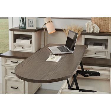 Caraway 48 Inch Return Desk In Aged Ivory