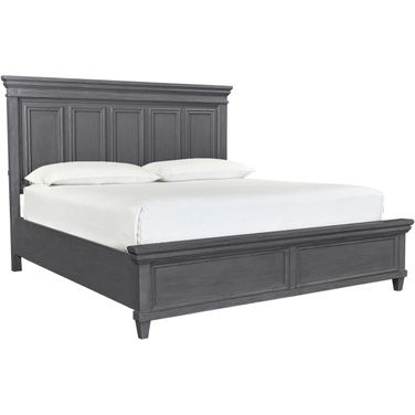 Caraway Queen Panel Bed In Grey