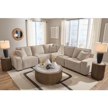 Carceri 5-Piece Power Sectional Reclining Sofa In Cashmere
