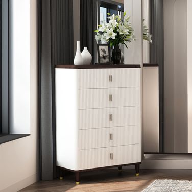 Carena Chest In White and Brown