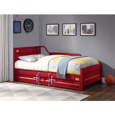 Cargo Youth Daybed w/ Trundle (Red)