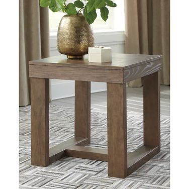 Cariton Gray Square End Table