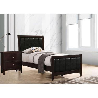 Carlton Youth Panel Bedroom Set In Cappuccino
