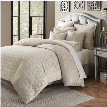 Carlyle 9 Piece Queen Comforter Set In Platinum