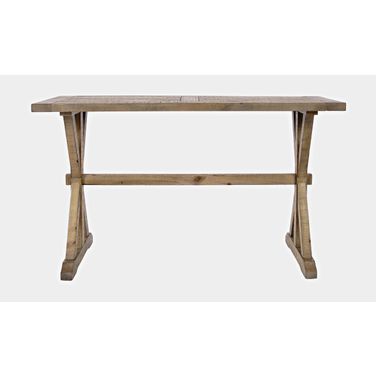 Carlyle Crossing Sofa Table with Trestle In Medium Brown