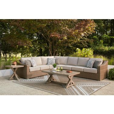 Carmel Bay 4-Piece Outdoor Sectional In Beige